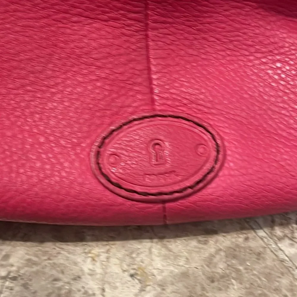 Fossil Long Live Vintage Leather Shoulder Bag SHB5054 Pink Pebbled Leather